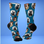 Cute Pet 2 Dog Photo Socks<br><div class="desc">These dog photo socks are the perfect gift for any dog lover. You can upload two photos of your pet to these socks. These socks also make the perfect Christmas gift for any dog mum. Enjoy!</div>