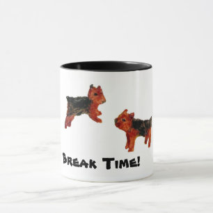 Cute Pet Art Terrier Dogs Custom Mug
