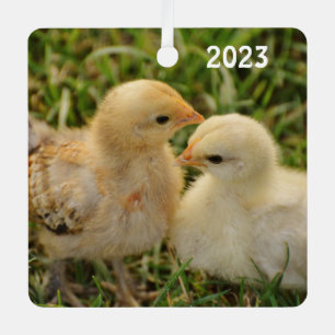 Cute Pet Baby Chicks Metal Tree Decoration