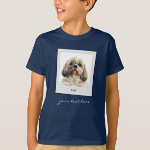 Cute Pet Birthday Photo Frame Personalised Son T-Shirt