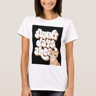 Cute pet cat lovers design t-shirt