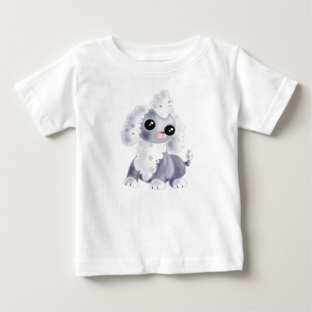 Cute Pet Dog Baby T-Shirt (Front)