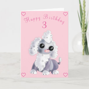 Cute Pet Dog Birthday Cards - Customisable