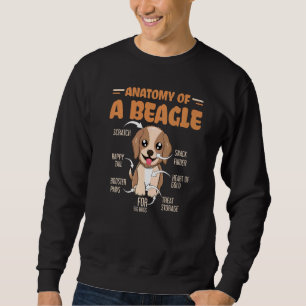 Cute Pet Dog Definition Animal Anatomy Of Beagle Sweatshirt