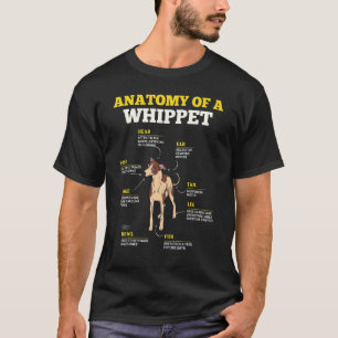 Cute Pet Dog Definition Animal Anatomy Of Whippet T-Shirt