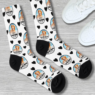 Cute Pet Dog Mum Custom Photo Socks