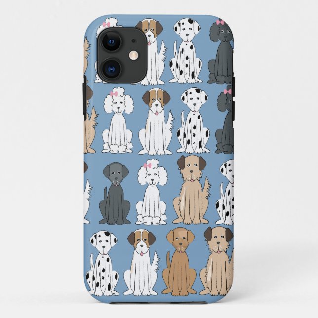 Cute Pet Dog Whimsical Modern Simple Style Case-Mate iPhone Case (Back)