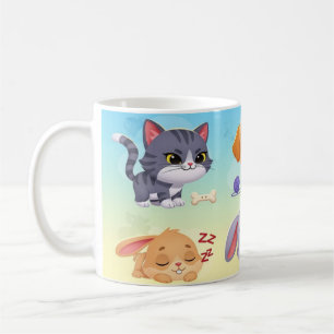 Cute Pet Friends Mug for Kids