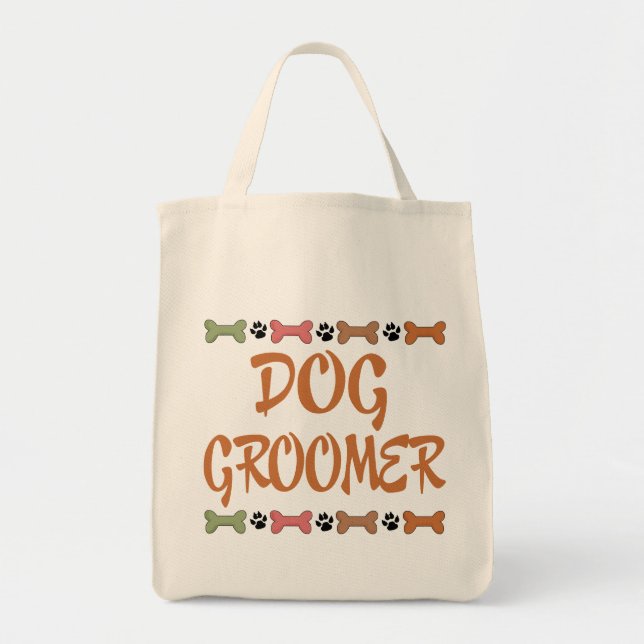 Cute Pet Occupation Dog Groomer Tote Bag (Front)