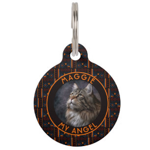 Cute Pet Owner Gift Idea Ethnic Pattern Tag