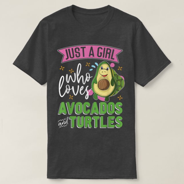 Cute Pet Owner Just A Girl Who Loves Avocados And  T-Shirt (Design Front)