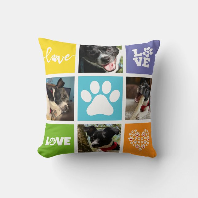 Cute Pet Parent Animal Lover's Create Your Own Cushion (Front)