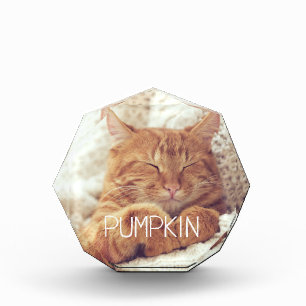 Cute Pet Photo and Name Custom Keepsake Gift Block