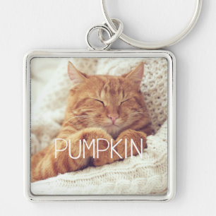 Cute Pet Photo and Name Custom Keepsake Gift Key Ring