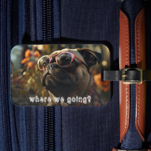 Cute Pet Photo  Luggage Tag