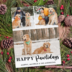Cute Pet Photo Quarantine Stay at Home Dog Mom Holiday Postcard