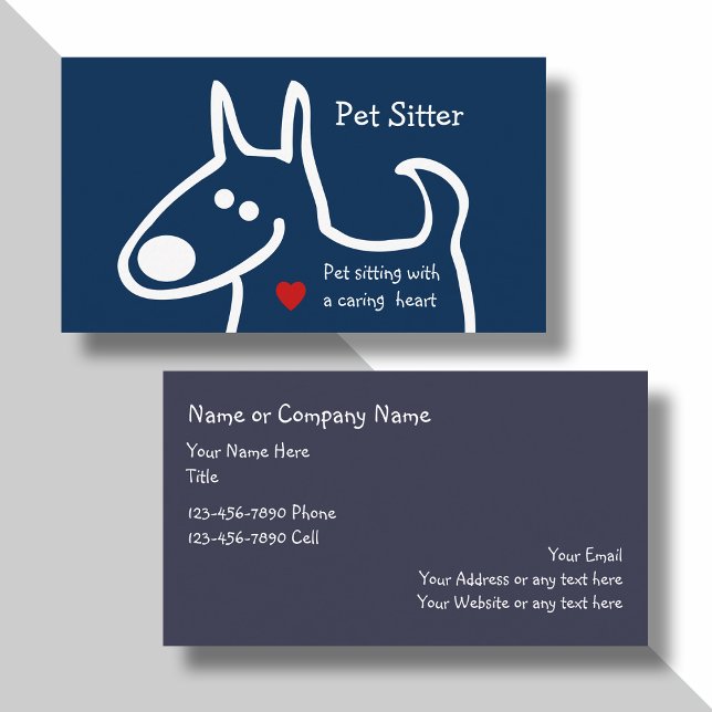 Cute Pet Sitter Business Card (Creator Uploaded)