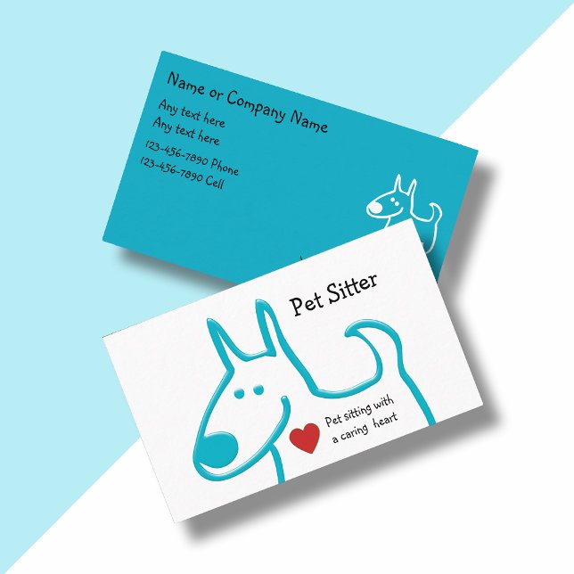 Cute Pet Sitting Business Cards (Creator Uploaded)