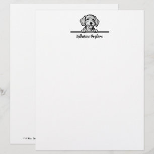 Cute Pets Minimalistic Design - Dog 1 Custom Letterhead