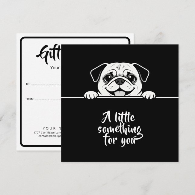 Cute Pets Minimalistic Design - Dog 2 Card (Front/Back)
