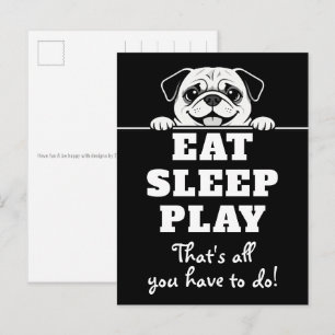 Cute Pets Minimalistic Design - Dog 2 Postcard