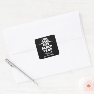 Cute Pets Minimalistic Design - Dog 2 Square Sticker