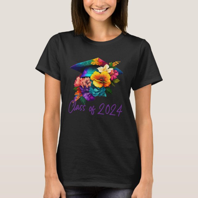 Cute PhD Graduation 2024 Doctorate Degree Psycholo T-Shirt (Front)