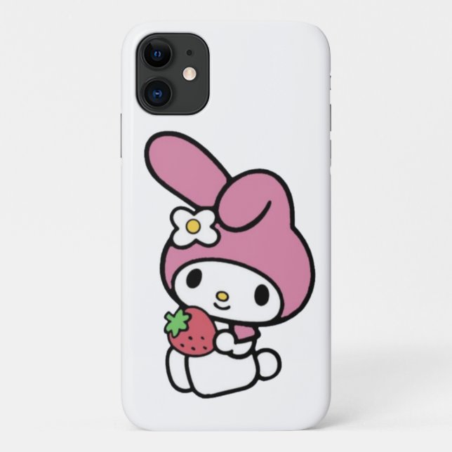  Cute phone cases with rabbit drawing (Back)