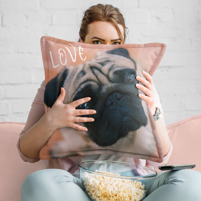 Cute Photo Dog Mum Lover Cushion (Creator Uploaded)