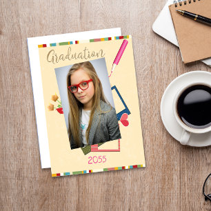 Cute Photo Middle School Graduation Thank You Card