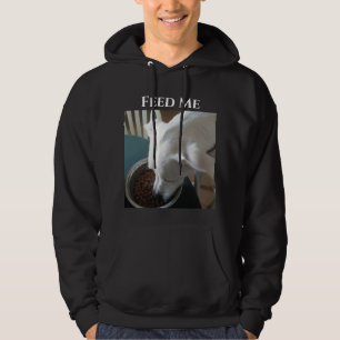 Cute Photo of Hungry Dog Who Can't Wait to Eat Hoodie