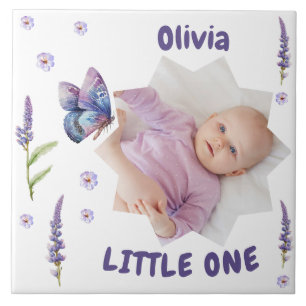 Cute Photo with Flower For Mum To Be pregnancy  Ceramic Tile