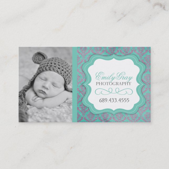 Cute Photographer Business Cards (Front)