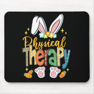 Cute physical therapy easter bunny physical mouse pad