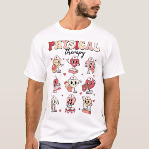 Cute Physical Therapy Valentine's Day Pt Pta Pedia T-Shirt