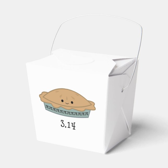 Cute Pi Day 3.14 Favour Box (Front Side)