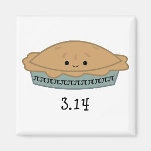 Cute Pi Day 3.14 Magnet