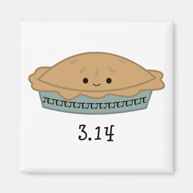 Cute Pi Day 3.14 Magnet (Front)