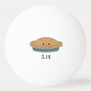 Cute Pi Day 3.14 Ping Pong Ball