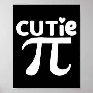 Cute Pi Day Math Day Teacher Women Girls Cutie Pi Poster