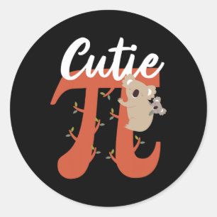Cute Pi Day Mathematics Cutie Pie By Classic Round Sticker