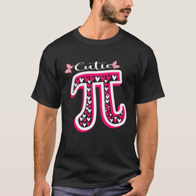 Cute Pi Valentines Day Pi Day Math Day Teacher Wom T-Shirt (Front)