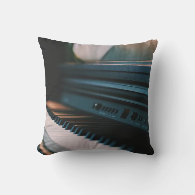 Cute Piano Artwork Cushion (Front)
