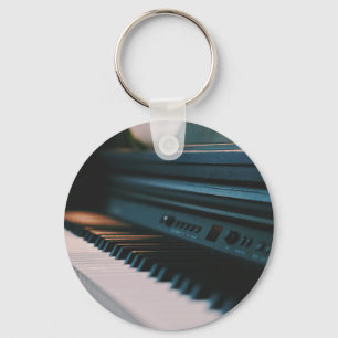 Cute Piano Artwork Key Ring
