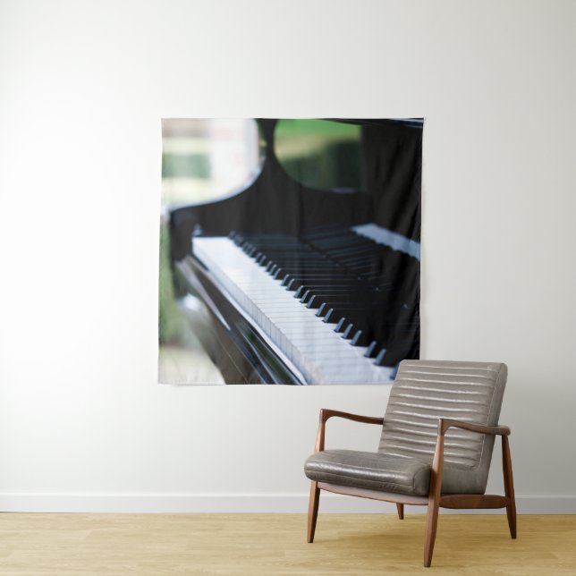 Cute Piano Artwork Tapestry (In Situ)