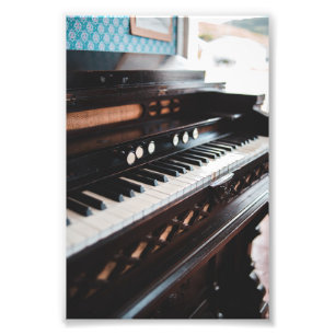 Cute Piano Design Photo Print