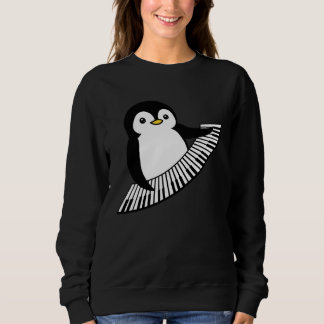Cute Piano Penguin Sweatshirt