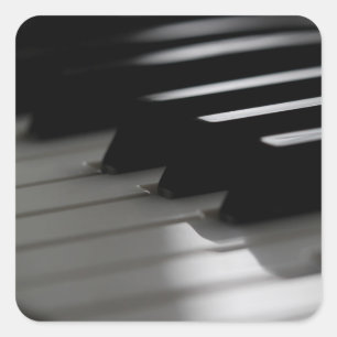 Cute Piano Square Sticker