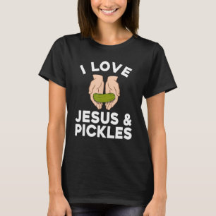 Cute Pickle Design For Men Women Kids Jesus Pickle T-Shirt