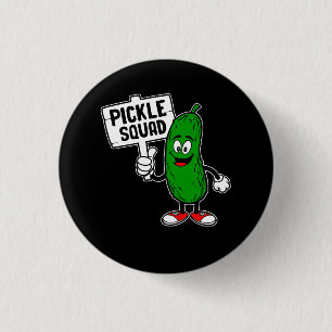 Cute Pickle Quad Sign Cucumber Pickle Lover vegeta 3 Cm Round Badge